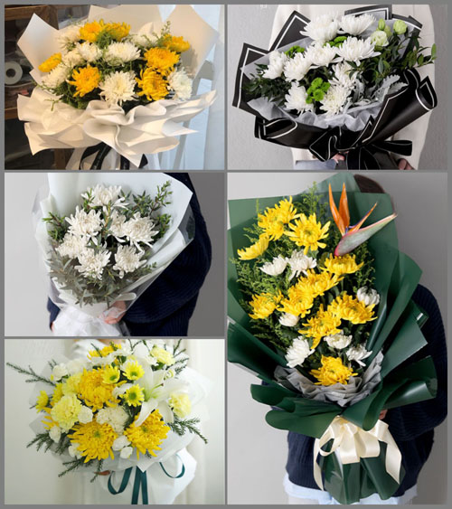 安徽池州市青阳县新河镇杨梅桥村白事花束代送